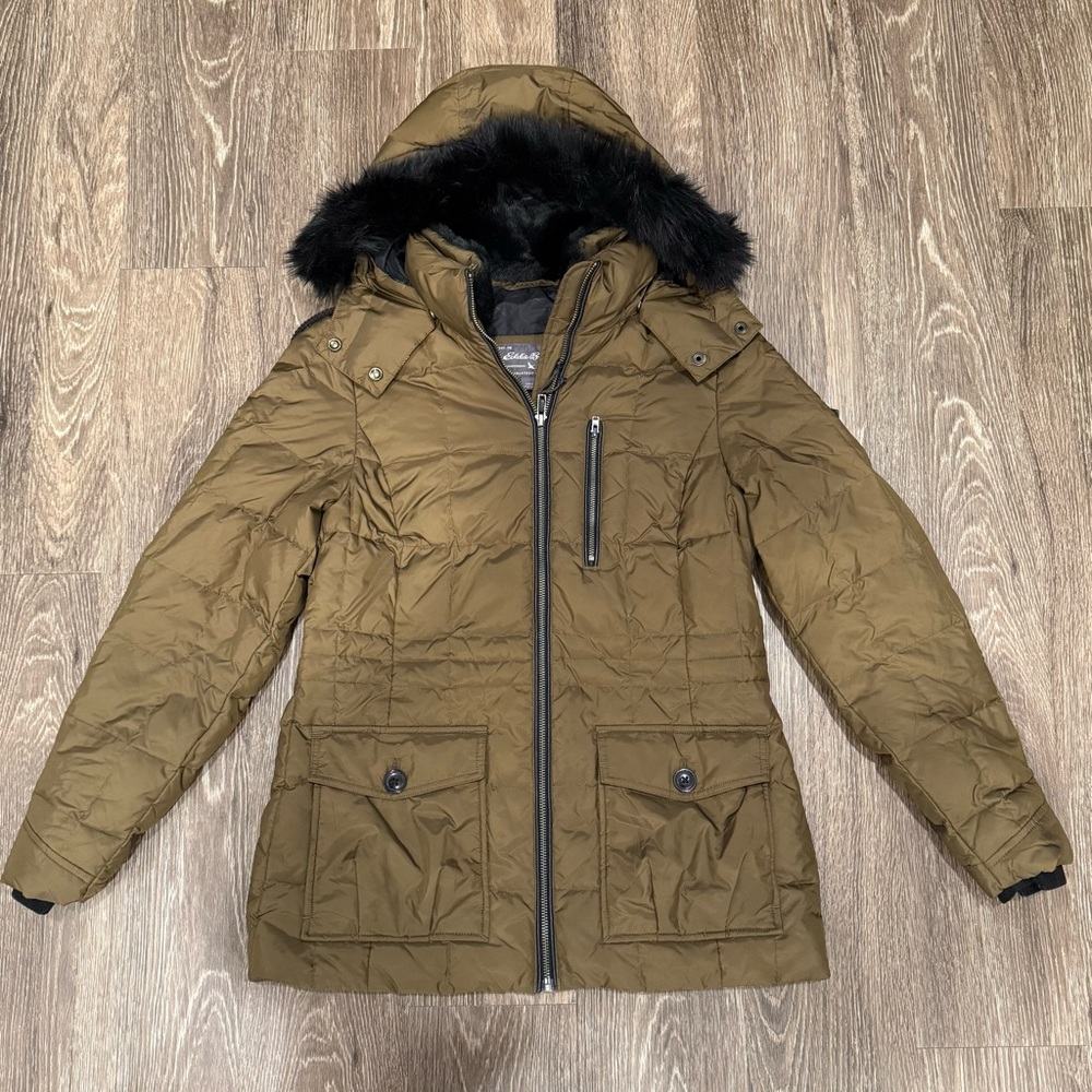 Eddie Bauer Hooded Parka with Faux Fur